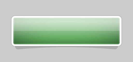Fototapeta premium The green glossy button