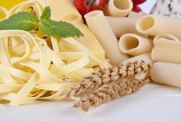 fresh pasta with natural foods balanced diet
