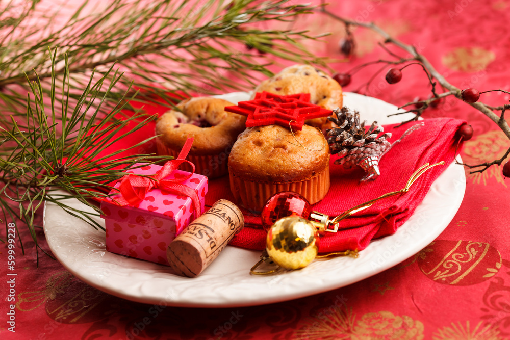 Poster christmas table setting