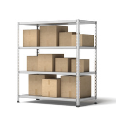 Warehouse with goods