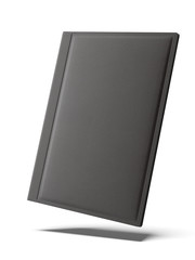 Black leather folder