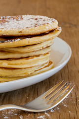 pfannkuchen mit gabel