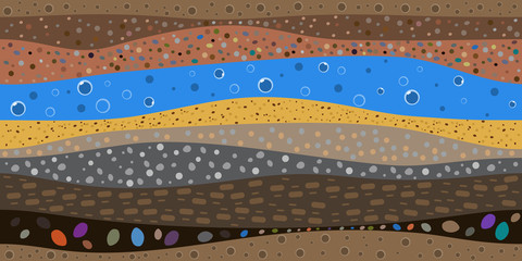 layers of the earth abstract background
