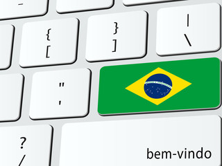 Welcome to Brazil computer icon keyboard