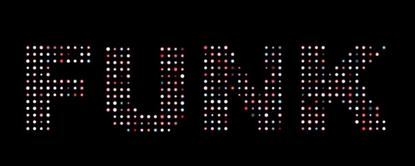 Obraz premium Funk led text