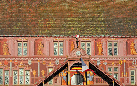 Renaissance city hall in Mulhouse, Alsace, France