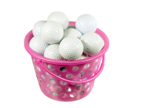 Bucket With Golf Balls