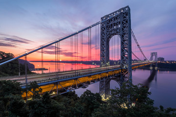 George Washington Bridge at sunrise