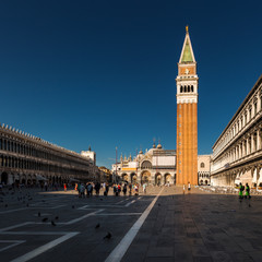 San Marco Square and Campanile tower in Venice