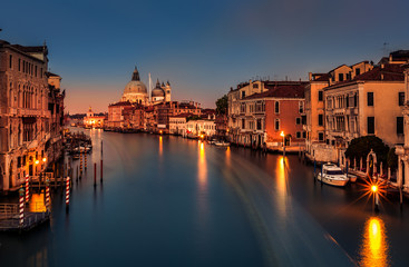 Naklejka premium Grand Canal at dusk