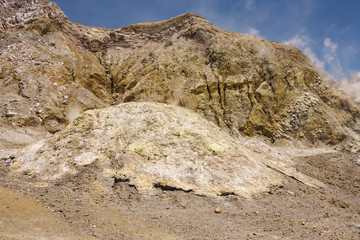 slopes and vents inside White Island crater