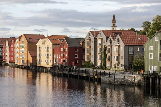 Wooden houses in Trondheim