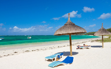 plage nord-est de l'île Maurice