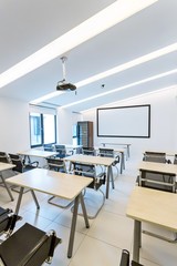 interior of office training room
