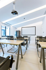 interior of office training room