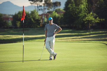 content golfer