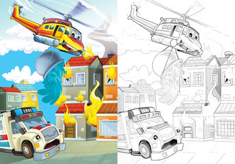 Cartoon vehicle - illustration for the children