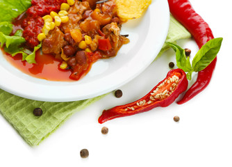 Chili Corn Carne - traditional mexican food,