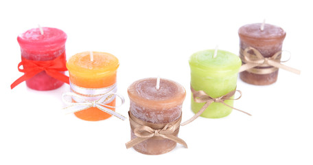 Candle isolated on white