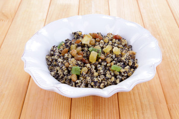 Plate with kutia -  traditional Christmas sweet meal in