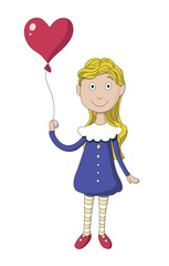 Girl with balloon