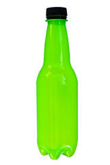 Green plastic bottles