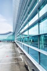 exterior of airport building