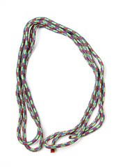 Letter d of cotton rope