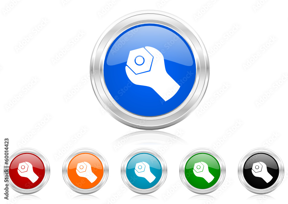 Poster tool icon vector set