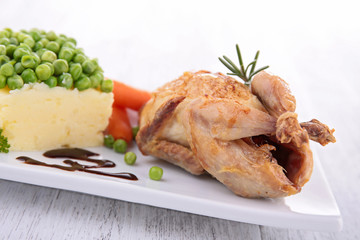 roasted quail