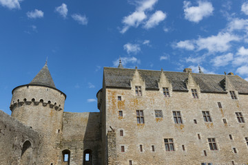 Fototapeta na wymiar Warownego zamku Suscinio rezydencja Książąt Bretanii