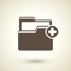 Folder plus icon