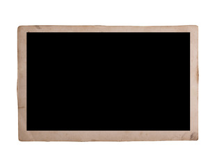 Old photo isolated on white