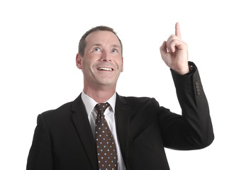 Geschäftsmann hat eine Idee