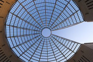 Naklejka premium Futuristic Glass-steel Dome - Rovereto Italy