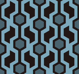 Retro seamless abstract geometric pattern