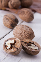 still life of nuts, fruits of autumn