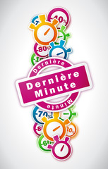 Derni&egrave;re Minute - Illustration vectorielle