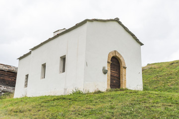 Zermatt, Bergkapelle, Schweizer Alpen, Bergwiesen, Wallis