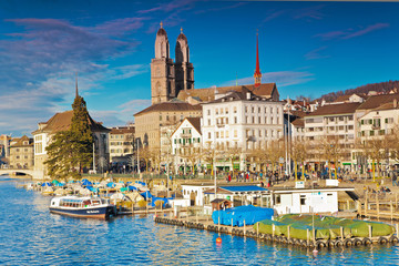 Blick auf Grossmünster, Zürich