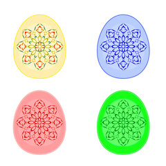 Decorated Easter eggs