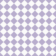 Pale Purple and White Diagonal Checkers on Textured Fabric Backg