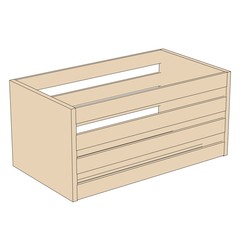 cartoon image of wooden crate
