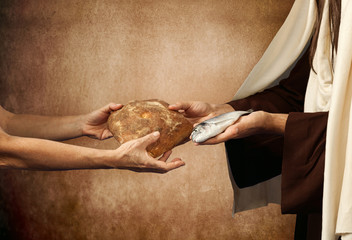 Jesus gives bread and fish - 60026006