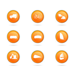 vehicle button color vector illustration