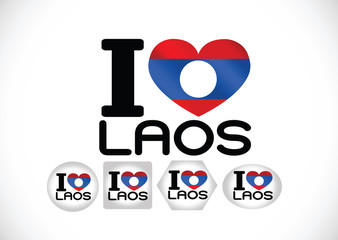 Flag of Laos themes idea design