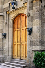 The main entrance of the castle