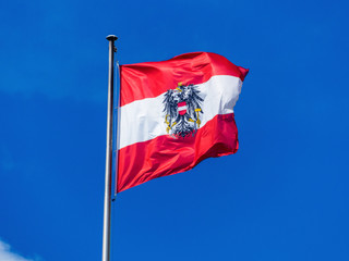 Naklejka na ściany i meble Flaga Austrii