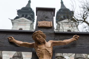 Kreuzigung Jesus. Karfreitag und Ostern
