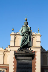 Obraz premium Cracow - the sculpture of Adam Mickiewicz